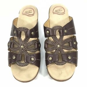 Dansko Leather Clog Sandals